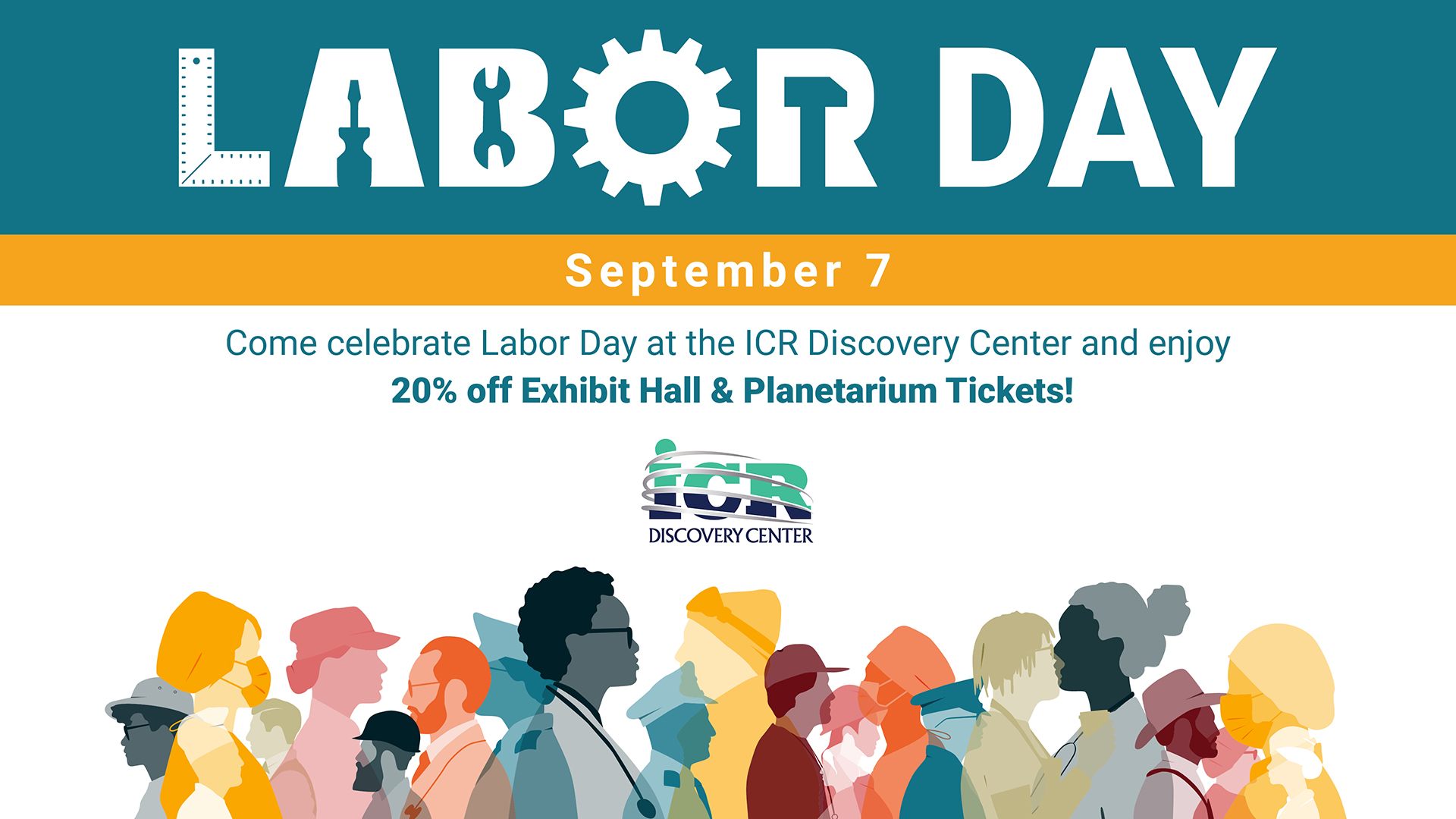 Labor Day at the ICR Discovery Center | September 7 | 20% off Exhibit Hall and Planetarium Tickets